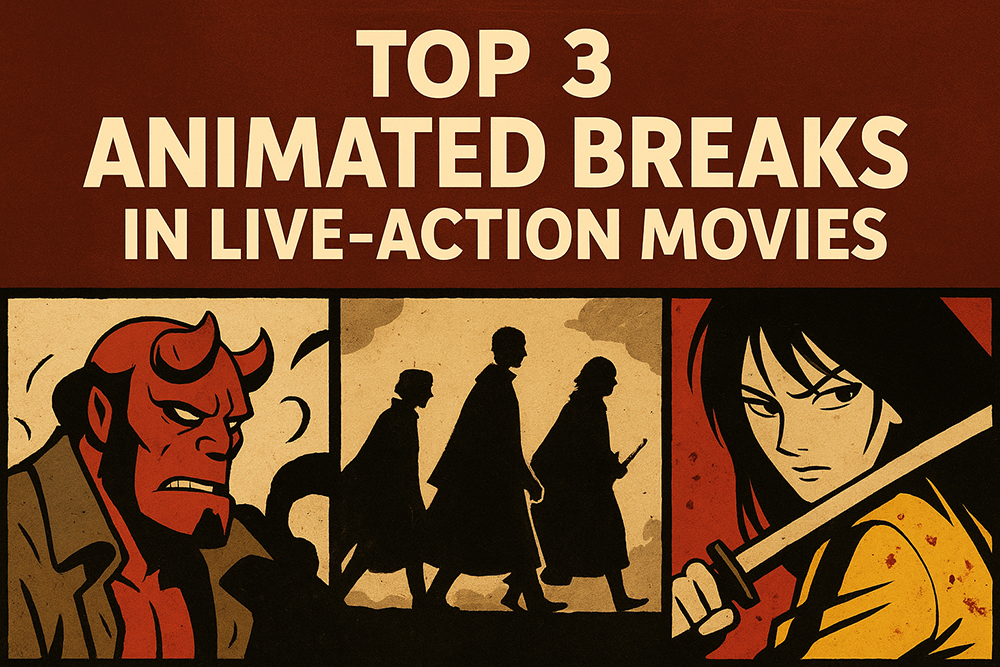 Top 3 Animated Breaks in Live-Action Movies